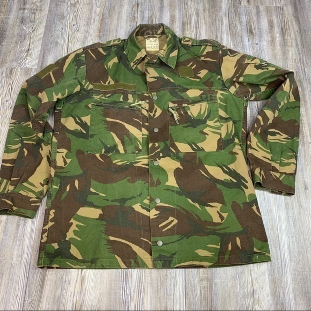 Wahler Vintage 1990s Camouflage Shirt Jacket SZ L